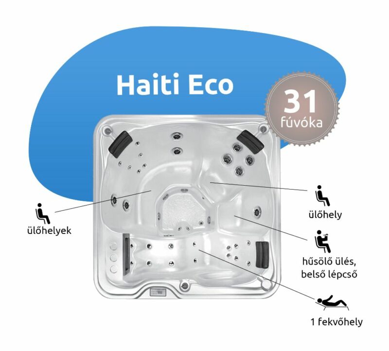 VitalSpa Haiti Eco jakuzzi férőhelyek