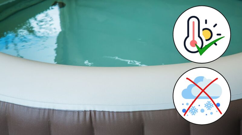 Felfújható jakuzzi téli használat