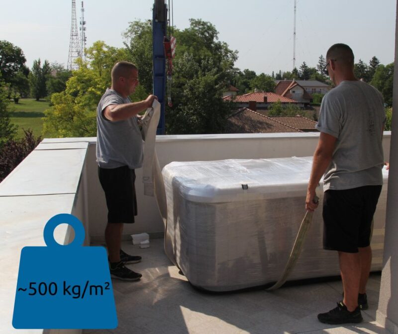 Jakuzzi erkélyre